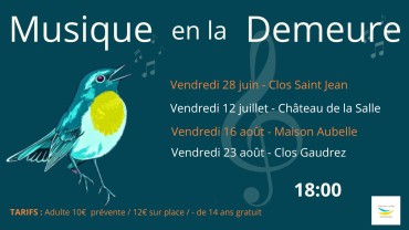 Concert Musique en la Demeure - Pascal Marcault